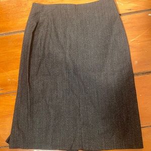 Dark gray pencil skirt. NWT-Zipper. Ann Taylor